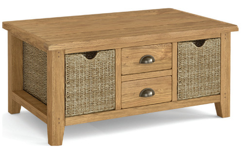 Oak large coffee table - oak,