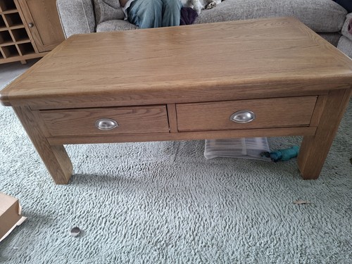 Dfs rustic oak coffee table - rustic,