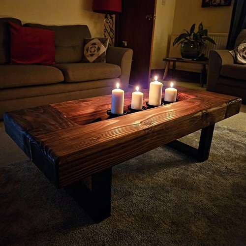 Solid wooden coffee table - wooden,