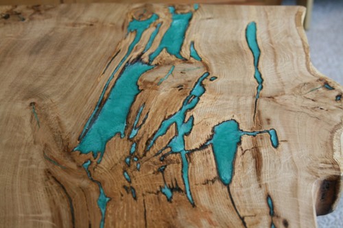 Solid oak epoxy - epoxy, coffee