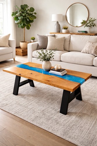 Scottish oak coffee table with - scottish,