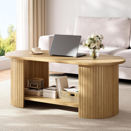 Coffee table oak tier - coffee,