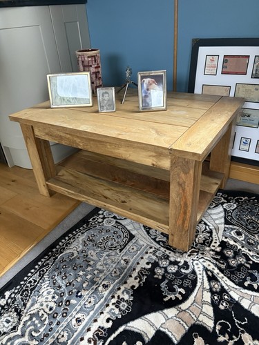 Solid oak coffee table - solid,