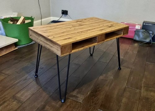 Handmade rustic coffee table - coffee,