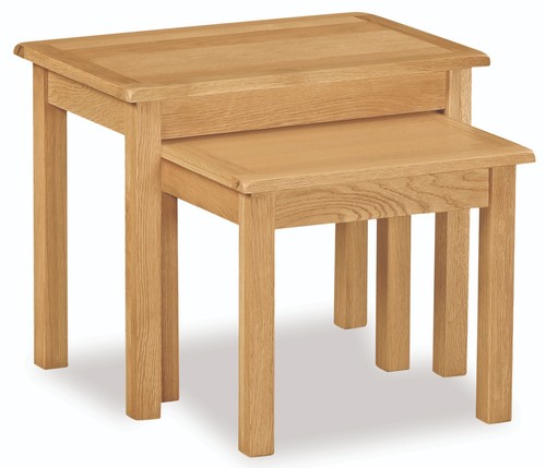 Lanner oak nest tables set - of,
