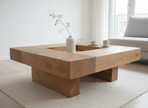 Coffee table rustic style - coffee, –